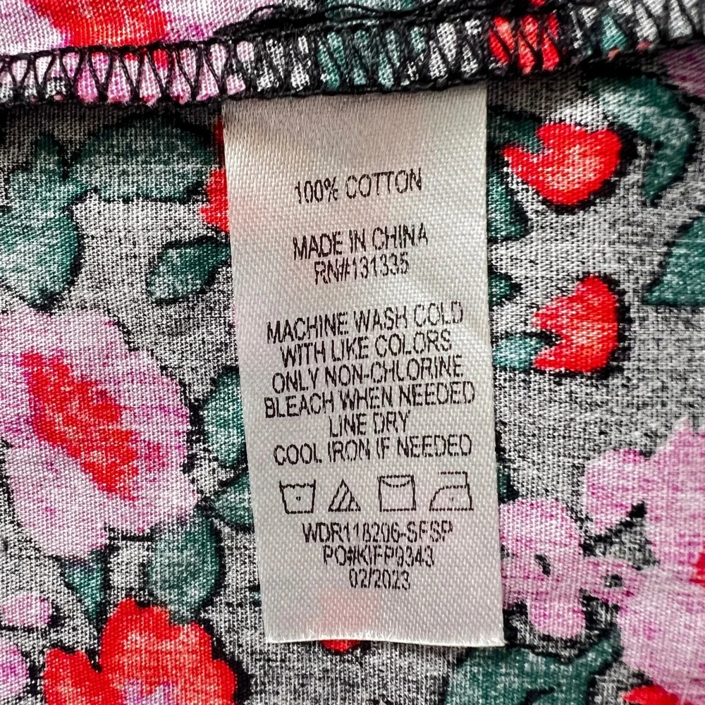 Socialite Pink & Red Floral Keyhole & Slit Cutout Midi Sundress MP Whimsigoth - Picture 6 of 10